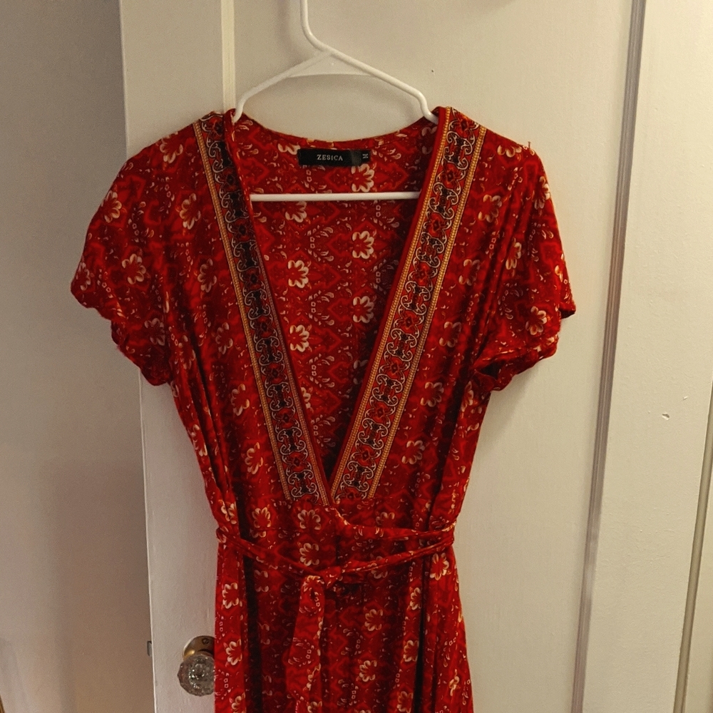 Bohemian wrap dress
